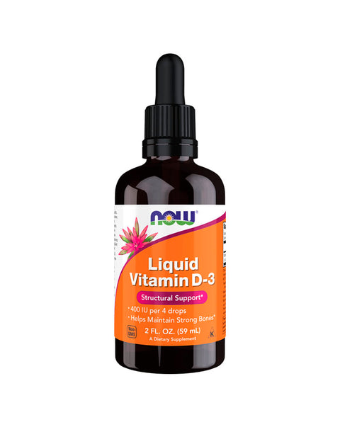 Vitamina D3 400ui Líquida - 59ml - Now Foods