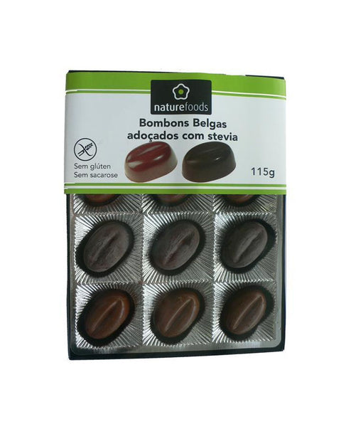 Caixa de Bombons S/ Glúten Praline Stevia - 115 grs