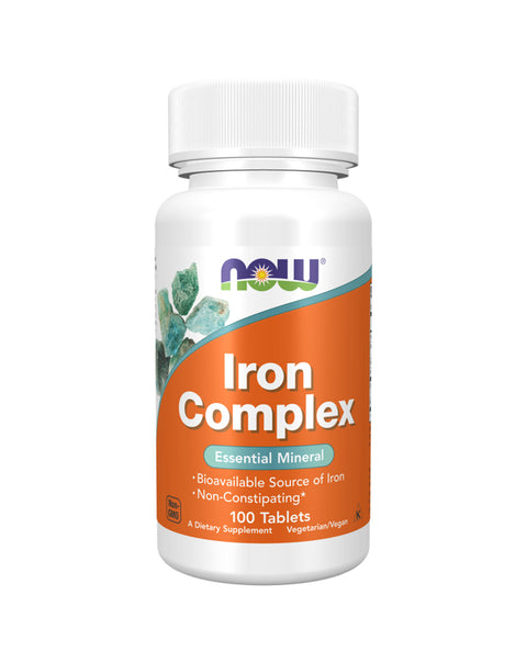 Iron Complex - 100 Tablets - Now Foods