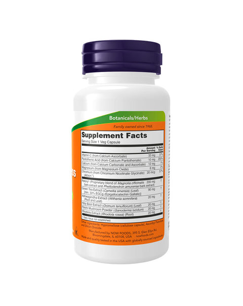 Adrenal Stress Support - 90 Cápsulas - Now Foods