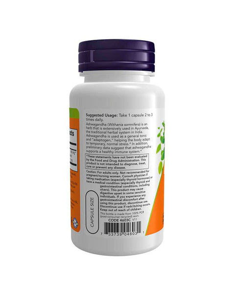 Ashwagandha 450 mg - 90 Cápsulas - Now Foods