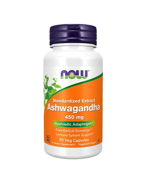 Ashwagandha 450mg - 90 Cápsulas - Now Foods