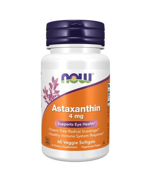 Astaxantina 4 mg - 60 Cápsulas - Now Foods