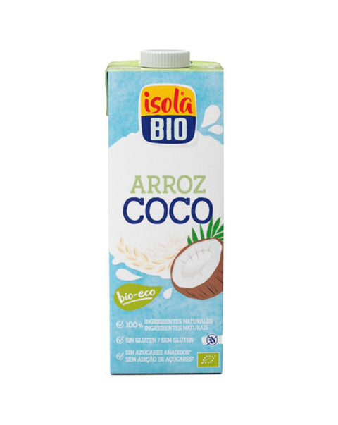 Bebida de Arroz e Coco S/ Gúten Bio - 1000ml - Isola Bio