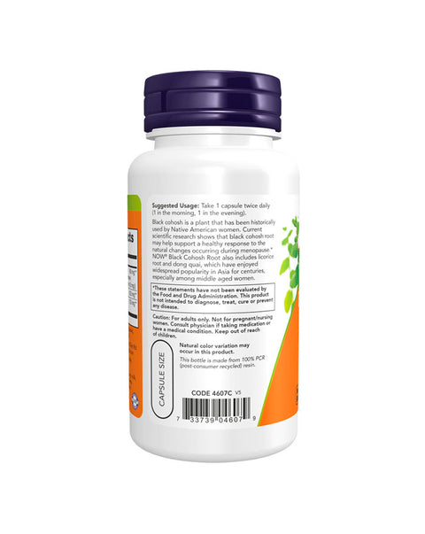 Cohosh negro 80 mg - 90 cápsulas - Now Foods