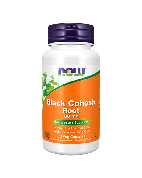 Black Cohosh 80mg - 90 Capsules - Now Foods