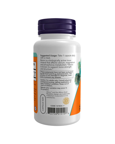 Boron 3mg - 100 Capsules - Now Foods