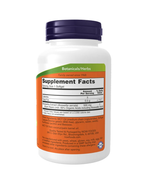 Boswellia Extract 500mg - 90 Cápsulas - Now Foods