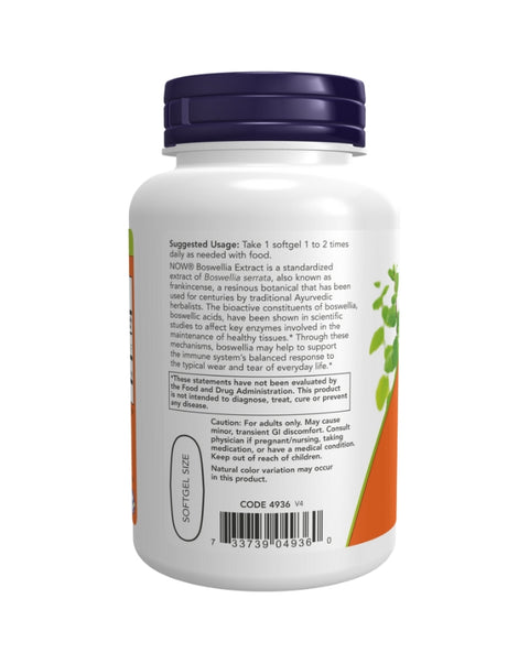 Boswellia Extract 500mg - 90 Cápsulas - Now Foods