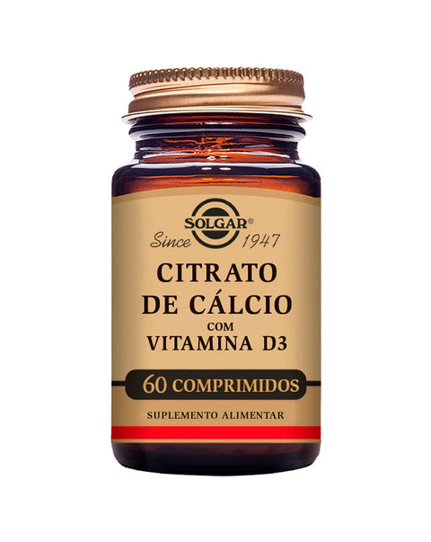 Cálcio com Vitamina D3 - 60 Comprimidos - Solgar