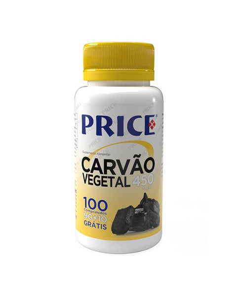 Carvão Vegetal 450mg - 90 + 10 Comprimidos - Price Fharmonat