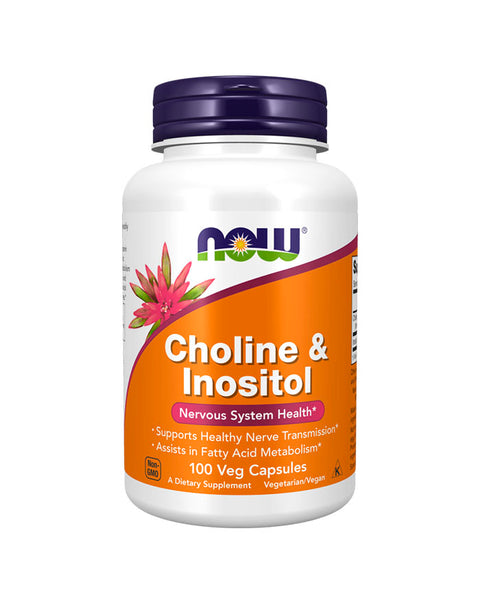 Choline & Inositol 500mg - 100 Cápsulas - Now Foods