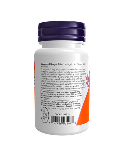 CoQ10 100mg - 50 Cápsulas - Now Foods