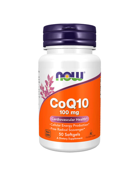 CoQ10 100mg - 50 Cápsulas - Now Foods