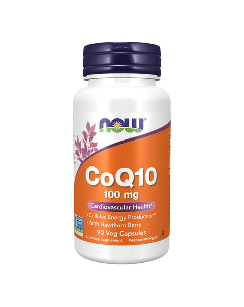 CoQ10 100mg with Hawthorn Berry - 90 Capsules - Now Foods