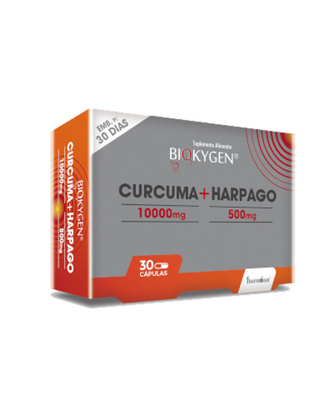 Curcuma + Harpago - 30 Cápsulas - Biokygen Fharmonat