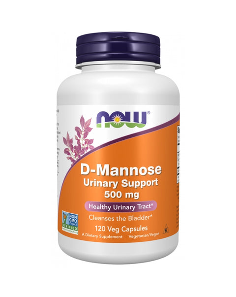 D-Manose 500mg - 120 Cápsulas - Now Foods