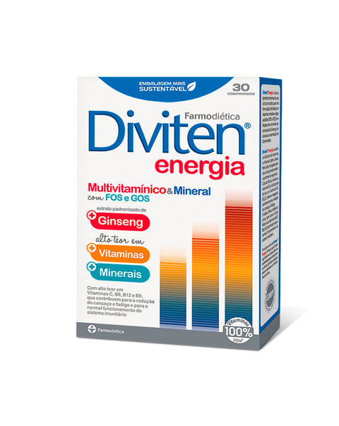 Diviten Energia - 30 Comprimidos - Farmodiética