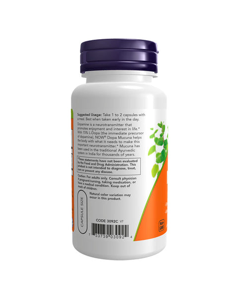 DOPA Mucuna - 90 Cápsulas - Now Foods