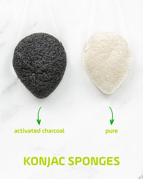 Babu Konjac Exfoliating Sponge - Activated Charcoal