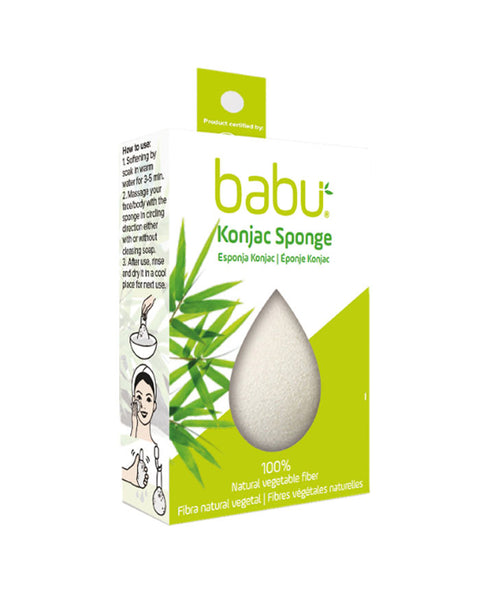 Esponja exfoliante Konjac Babu - Pura