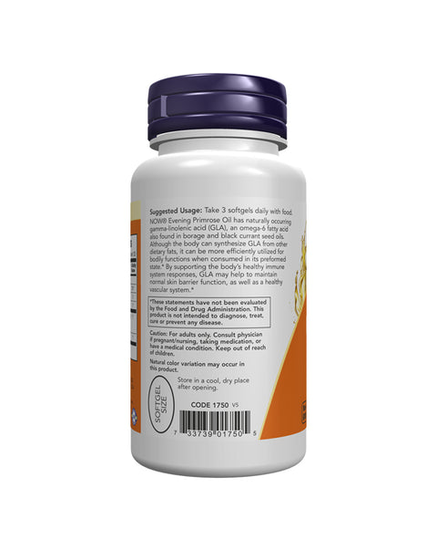 Evening Primrose Oil 500mg - 100 Cápsulas - Now Foods