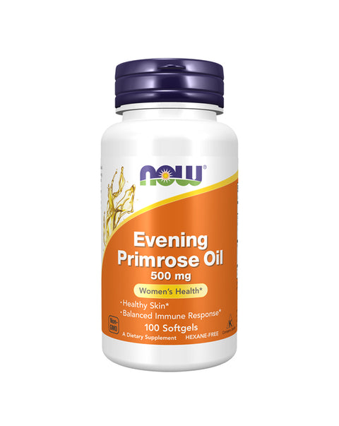 Evening Primrose Oil 500mg - 100 Cápsulas - Now Foods