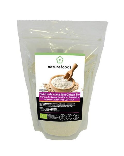 Farinha de Aveia Bio S/ Glúten - 500 grs - Naturefoods