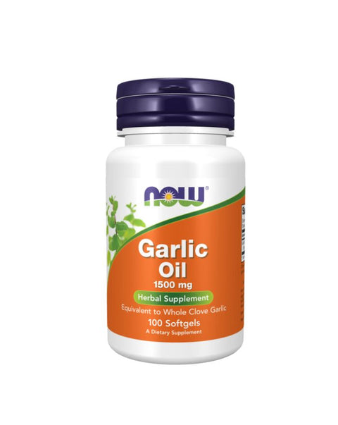 Garlic Oil 1500mg - 100 Capsules - Now Foods