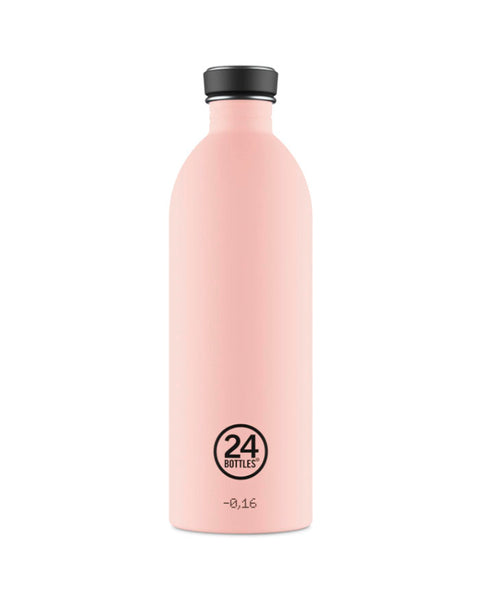 Botella Urban Bottle de acero inoxidable rosa polvoriento - 1000 ml - Acabado piedra