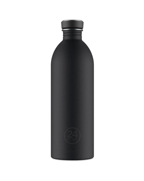 Urban Bottle Tuxedo Black Stainless Steel Bottle - 1000ml - Stone Finish