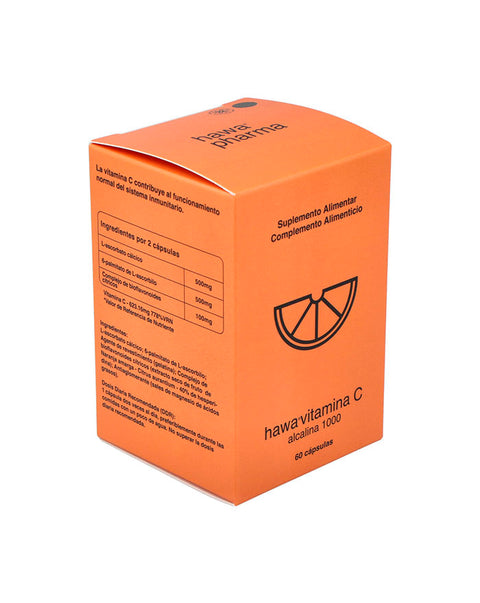 Hawa Vitamina C Alcalina 1000 - 60 Cápsulas - 2M Pharma