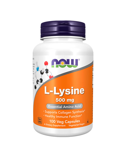 L-Lysine 500mg - 100 Capsules - Now Foods