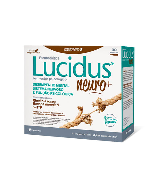 Lucidus Neuro+ - 30 Ampolas - Farmodiética