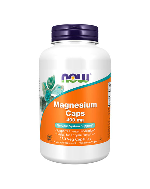 Magnesium 400mg - 180 Cápsulas - Now Foods