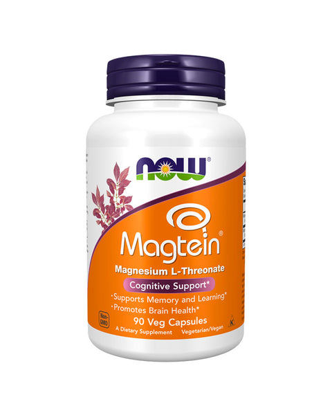 Magtein (L-treonato de magnesio) - 90 cápsulas - Now Foods