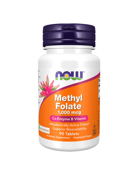 Methyl Folate 1000mcg - 90 Comprimidos - Now Foods