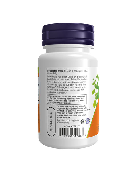 Milk Thistle (Extract) 300mg - 100 Capsules - Now Foods