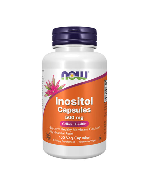 Mioinositol 500 mg - 100 Cápsulas - Now Foods