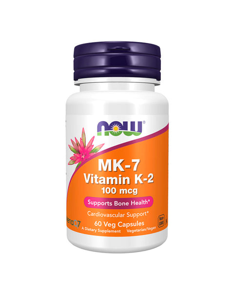 MK-7 Vitamin K2 100mcg - 60 Capsules - Now Foods