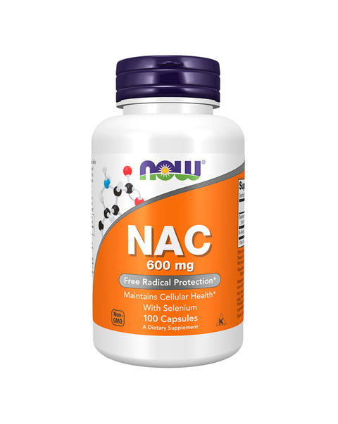 NAC N-Acetilcisteína 600 mg - 100 Cápsulas - Now Foods