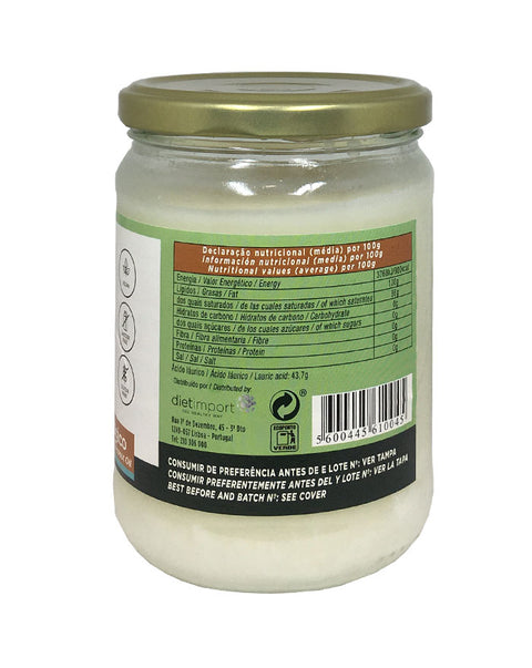 Aceite de Coco Neutro Bio - 400 grs - Naturefoods