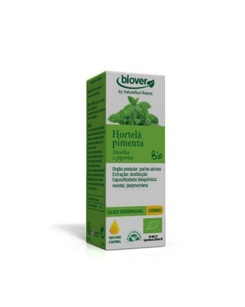 Óleo Essencial de Hortelã Pimenta Bio - 10ml - Biover