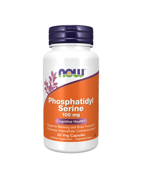 Phosphatidyl Serine 100mg - 60 Cápsulas - Now Foods