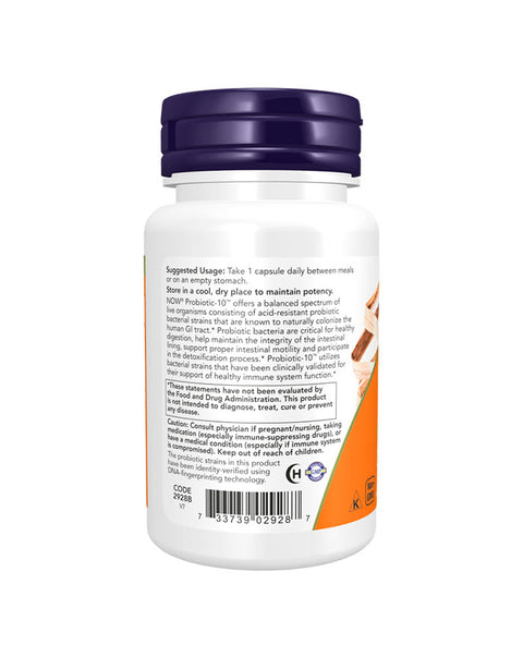 Probiotic-10 50 Billion - 50 Cápsulas - Now Foods