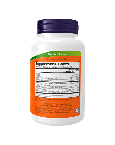 Prostate Support - 90 Cápsulas - Now Foods