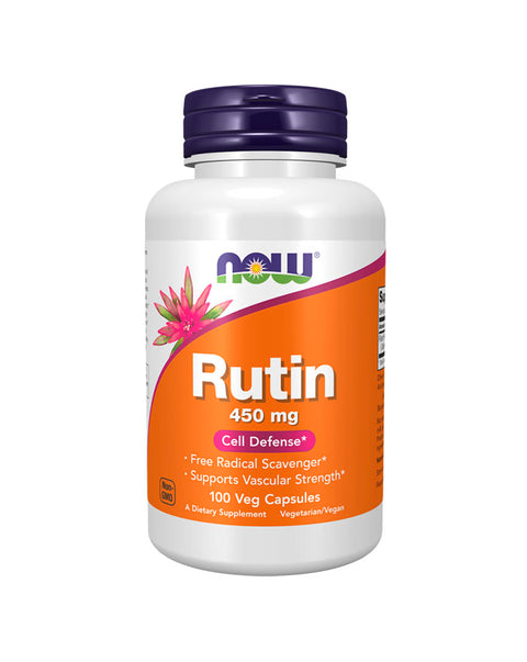 Rutin 450mg - 100 Cápsulas - Now Foods