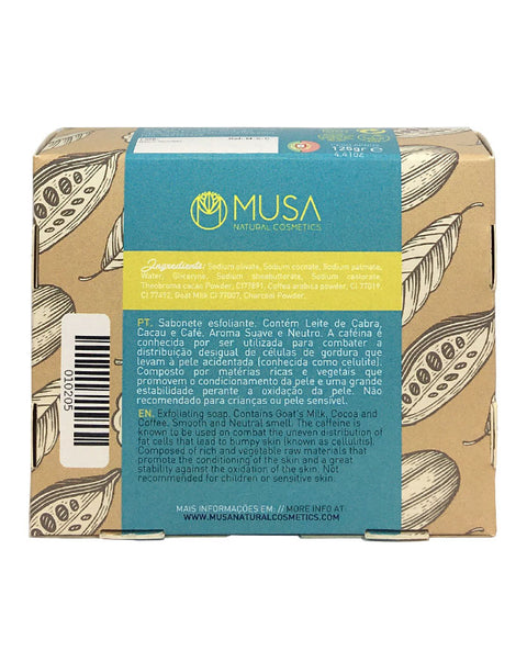 Sabonete Esfoliante de Cappuccino - 125 grs - Musa Natural Cosmetics