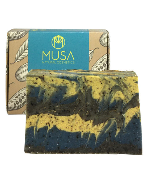 Cappuccino Exfoliating Soap - 125 grs - Musa Natural Cosmetics