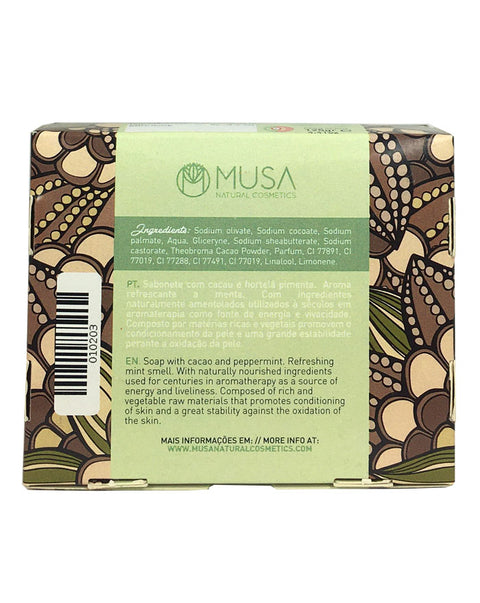 Sabonete de Choco Menta - 125 grs - Musa Natural Cosmetics